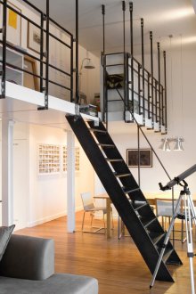 White two-level interior