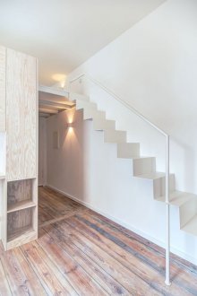 White interior in eco style.