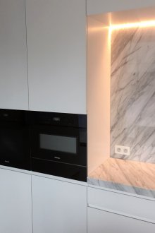 White kitchen set