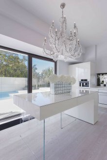 White hi-tech interior