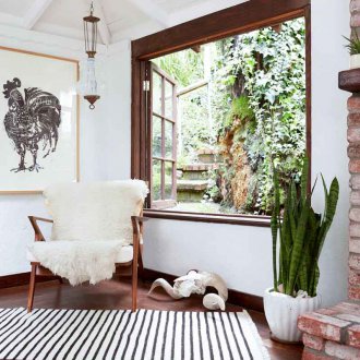 White interior contrast