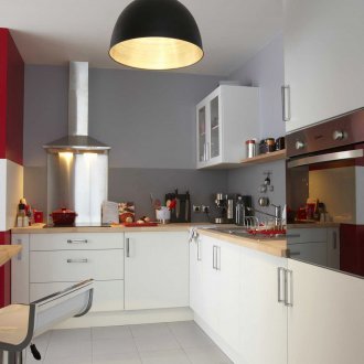White kitchen interior