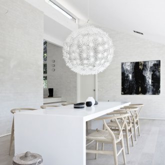 White interior in the attic