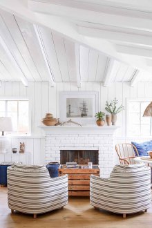 White interior in a marine style
