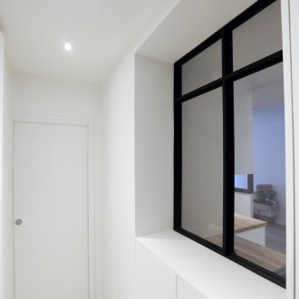 White hallway interior