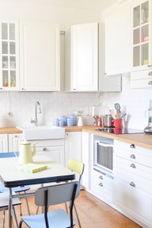 White retro interior