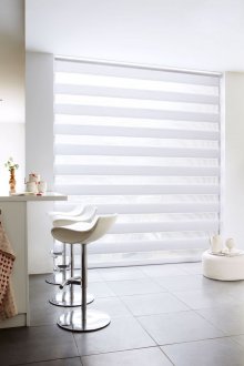 White curtains in the interior