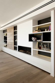 White wall in the interior