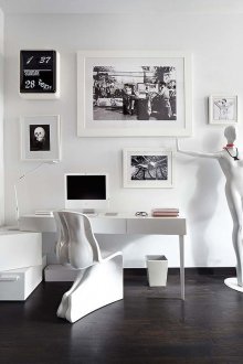 White techno interior