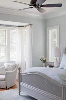 Interior for a girl in blue tones