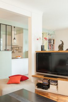 Interior for a girl in an apartment Khrushchev