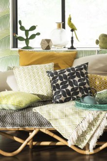 Interior for a girl with wicker furniture
