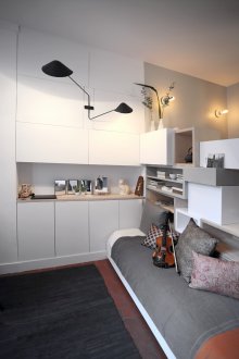 Interior for a girl in the style of minimalism