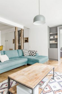 Interior for a girl in pastel colors