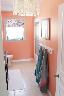 Bathroom interior for a girl