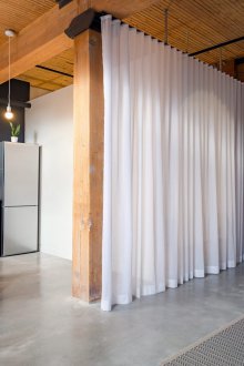 Zonage de rideaux de style industriel
