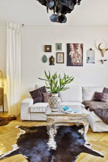 Rideaux de zonage dans l'appartement
