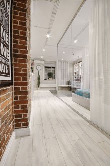 Zonage avec rideaux de style loft