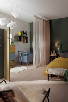 Rideaux de zonage sur oeillets