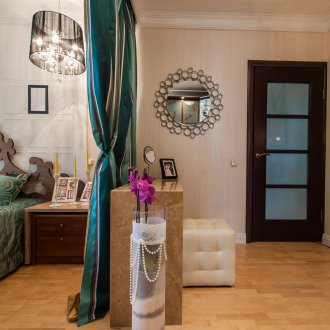 Rideaux de zonage dans la chambre
