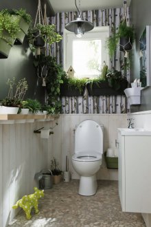 Carta da parati ecologica per WC