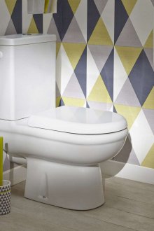 Carta da parati geometrica per WC