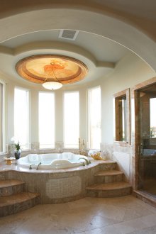 Jakuzili büyük banyo