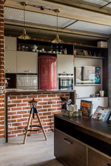 Stüdyo daire çatı katı tarzında 40 m2
