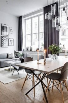 Stüdyo daire 40 m2 ile yemek odası