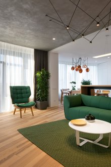 Stüdyo daire 40 metrekare yeşil