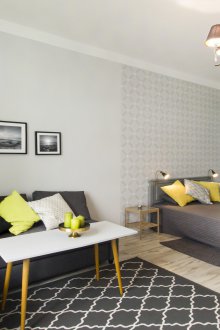 Stüdyo daire 40 metrekare sarı yastık