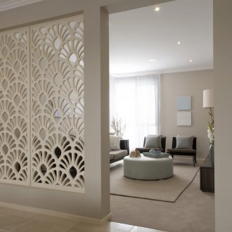 Openwork partition