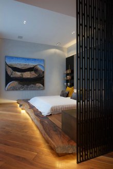 Interior partition black
