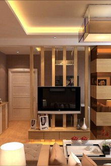 Interior partition from boards