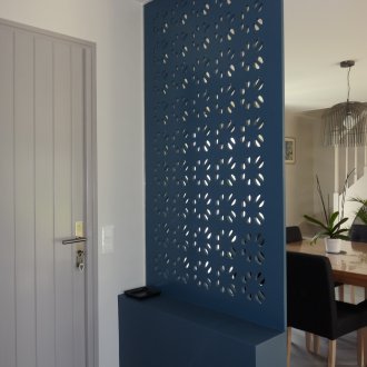 Interior wall blue