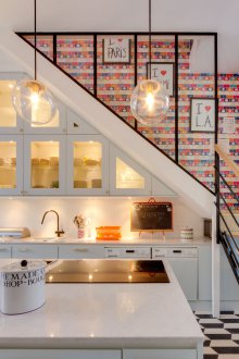 Interior partition staircase