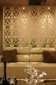 Perforated interior partition