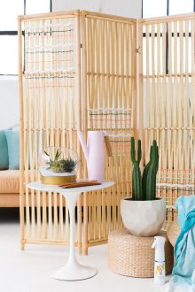 Wicker interior partition