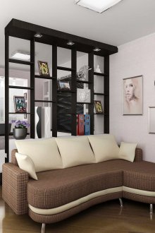 Illuminated interior partition
