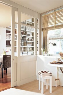 Sliding interior partition