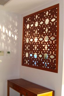 Carved partition