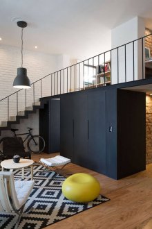 Interior wall partition wenge