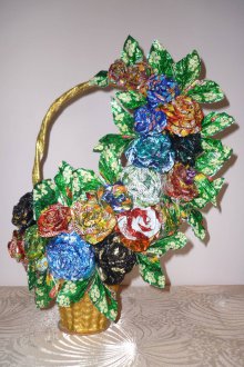 Crafts για τις 8 Μαρτίου από τα περιτυλίγματα καραμελών