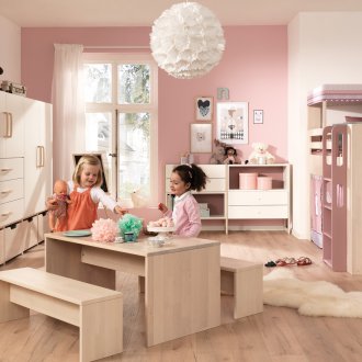 Kinderlayout für zwei Mädchen