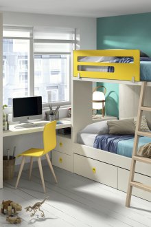 Kinderanordnung mit einem Etagenbett