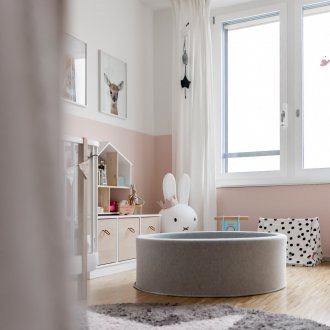 Kinderlayout mit Spielzimmer