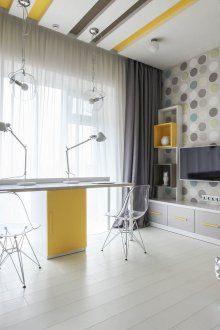 Kinderlayout für einen Jungen und ein Mädchen
