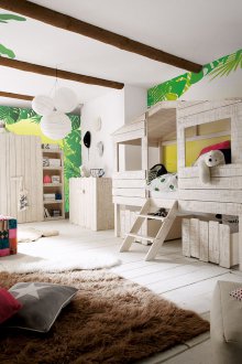 Layout im tropischen Stil Kinderzimmer