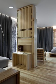 Zwei-Zimmer-Odnushka in einem modernen Stil