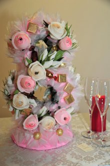 8 Mart için hediye do-it-yourself şeker sekiz rakamı